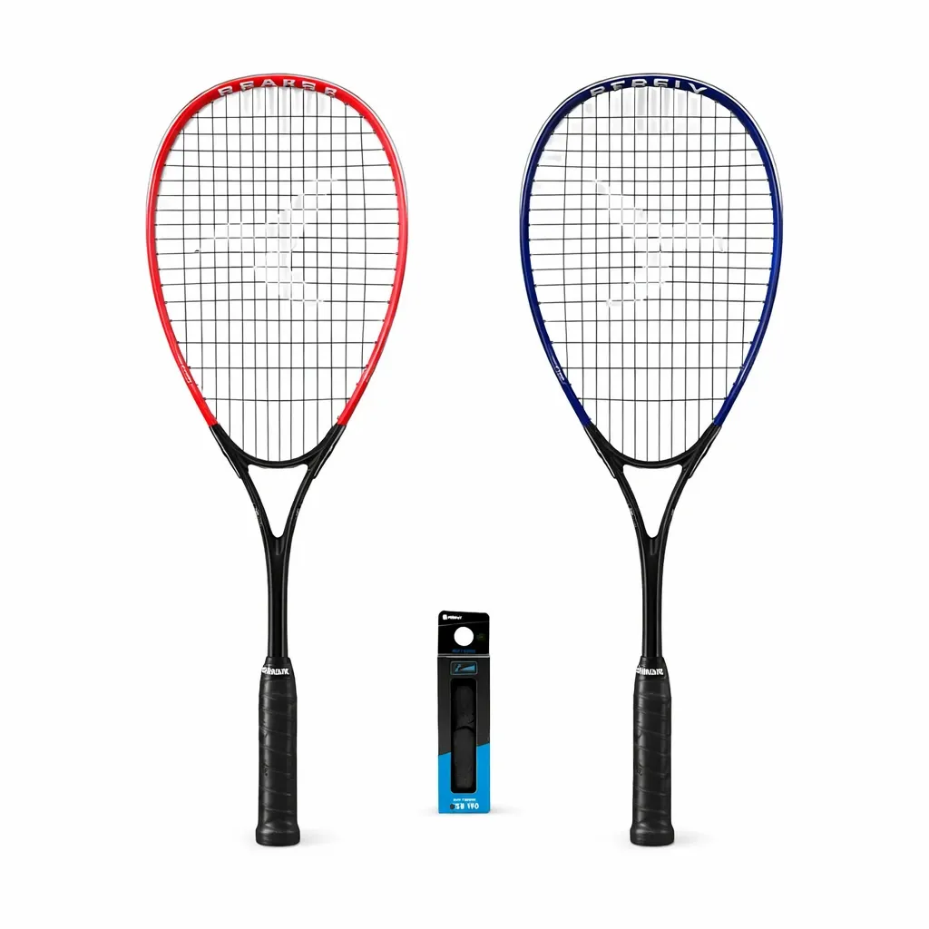 PERFLY Wallbreaker 165 Club Squashschläger Set – 2 Schläger + Ball + Tasche – Ideal für Anfänger