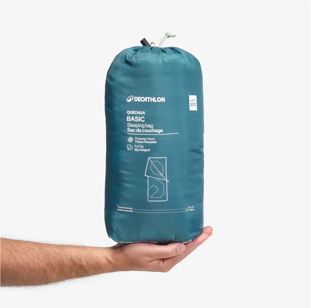 Sac de couchage QUECHUA Camping 20°C – Basique (État Comme Neuf)