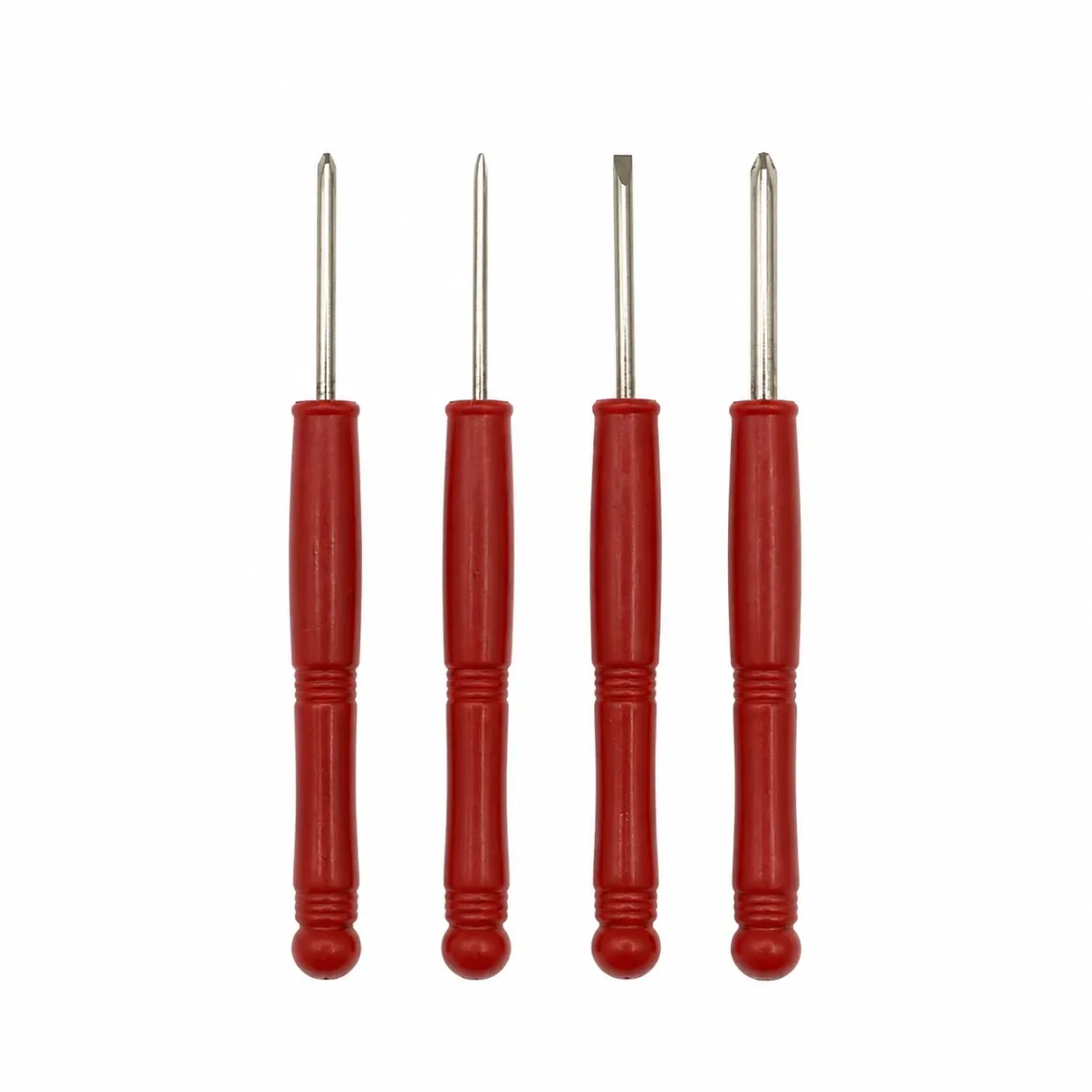 Ensemble de 4 tournevis de précision – 10,4 cm – Embouts mixtes