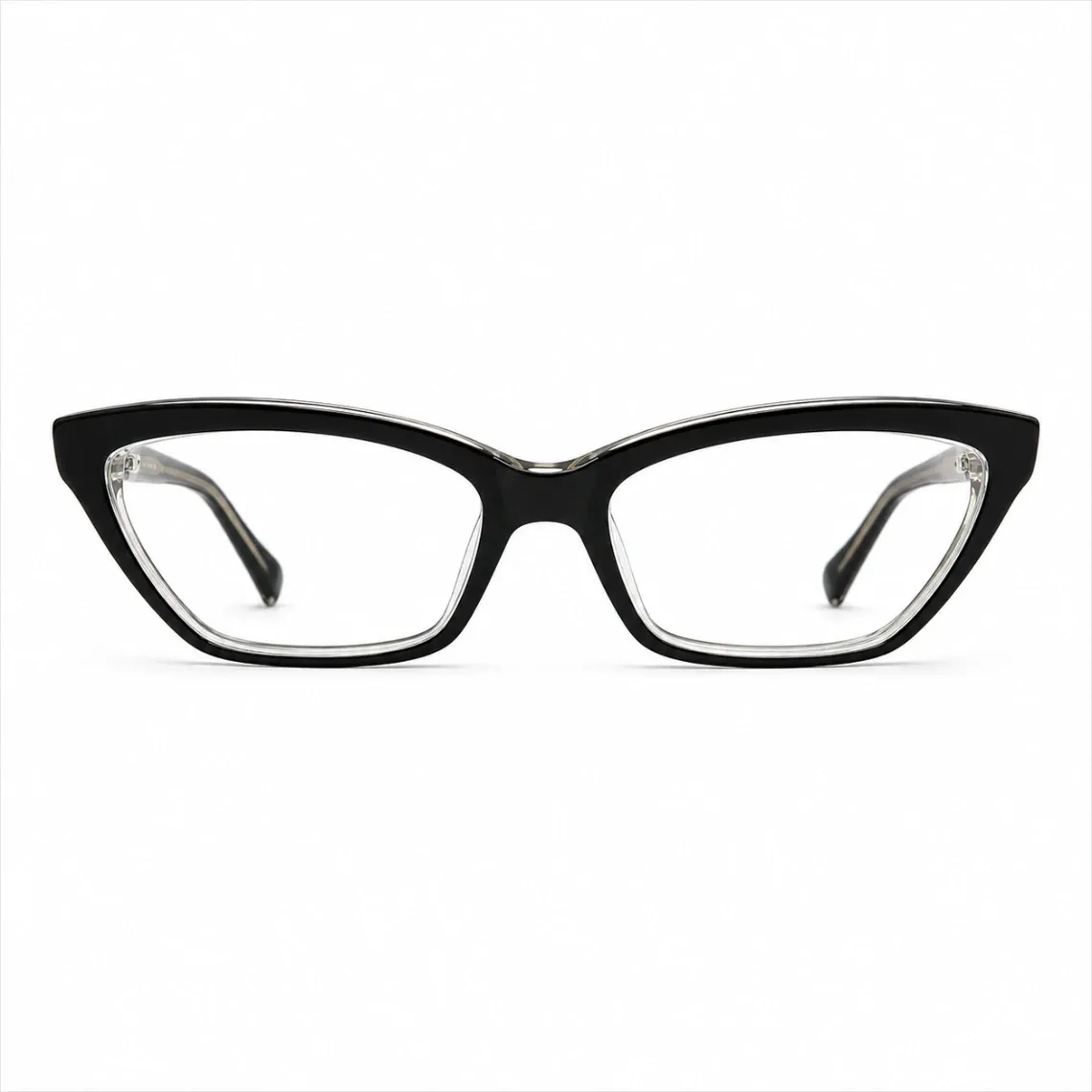 Iceberg IC214V41 Rectangular Eyeglasses Frame – Black & Transparent