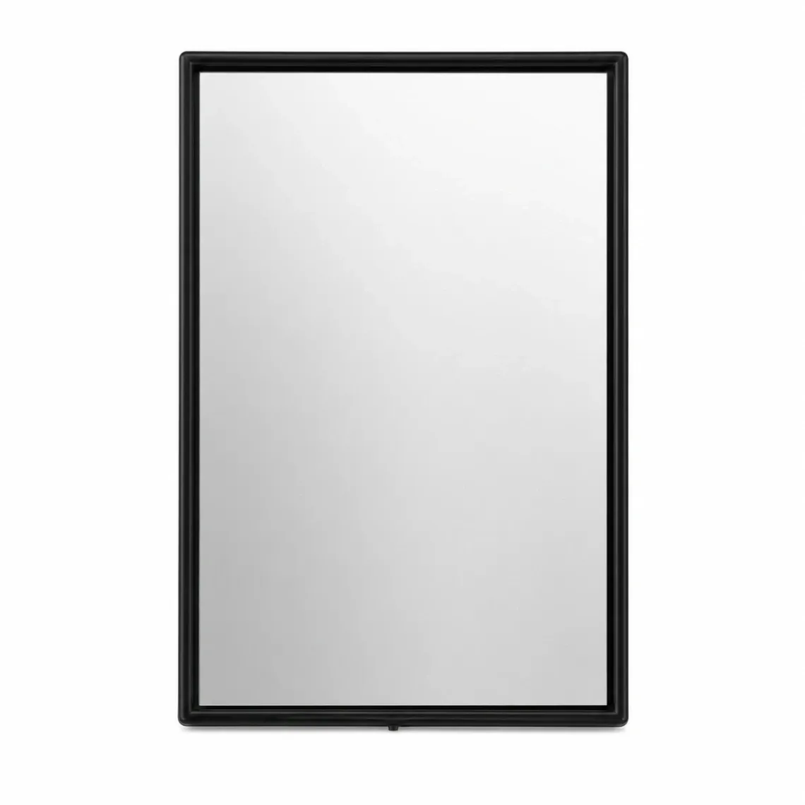 Black Pocket Mirror – Compact Travel & Dormitory Dressing Mirror (8.5 × 6 cm)