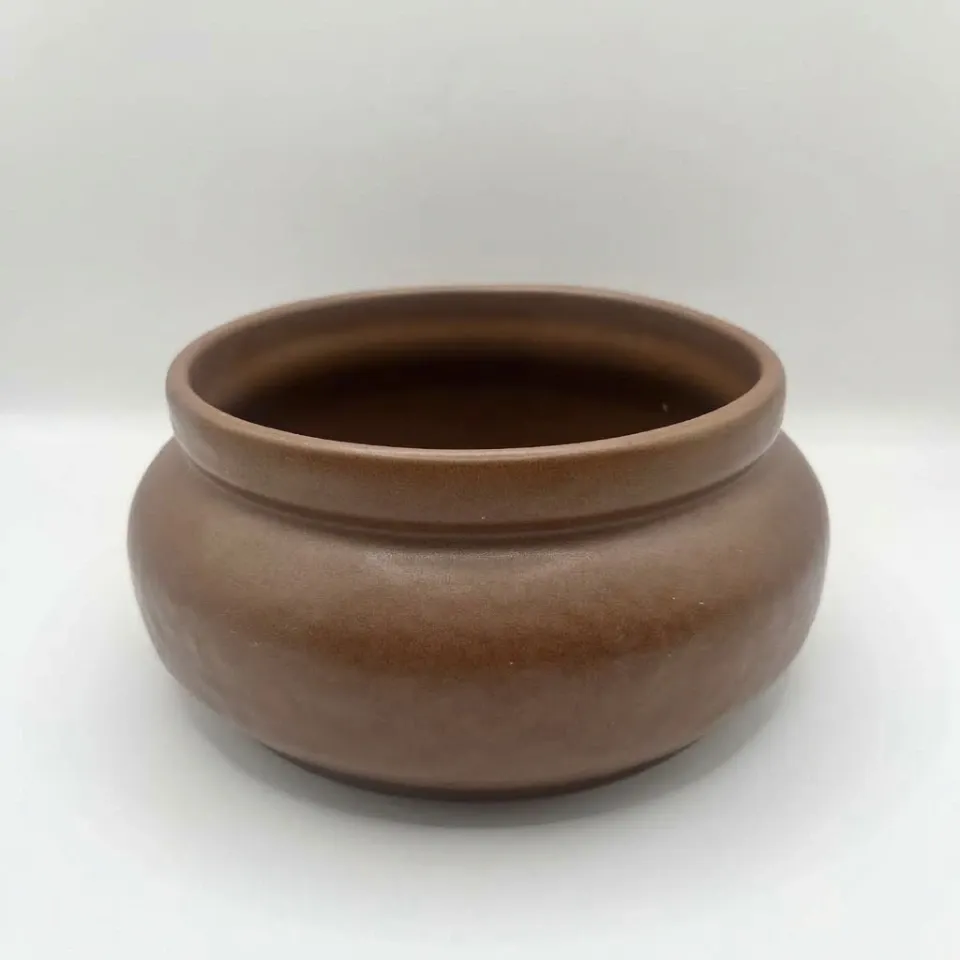 IKEA MÄVINN Bol en céramique fait main – Pierreux marron terre (Ø 16 cm)