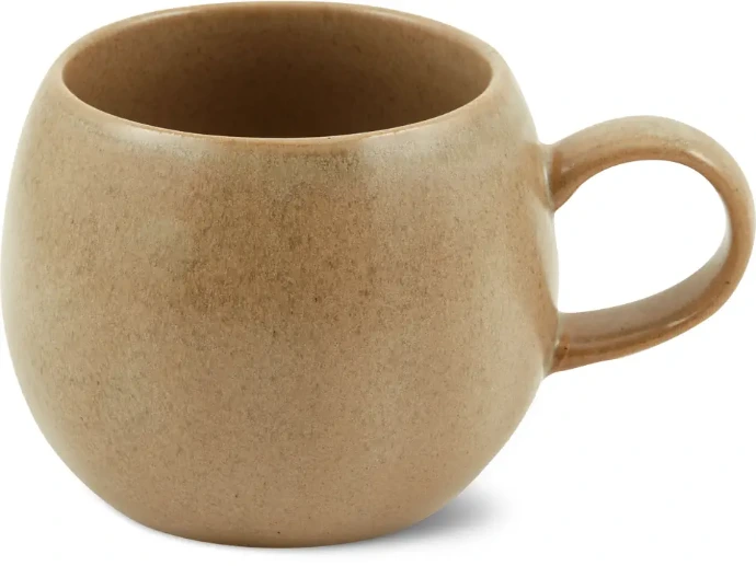 MIGROS Cuisine & Co. Ensemble de Tasses en Grès – Vert Terreux Bouleversant / Émail Gris, 400 ml (2 Pièces)