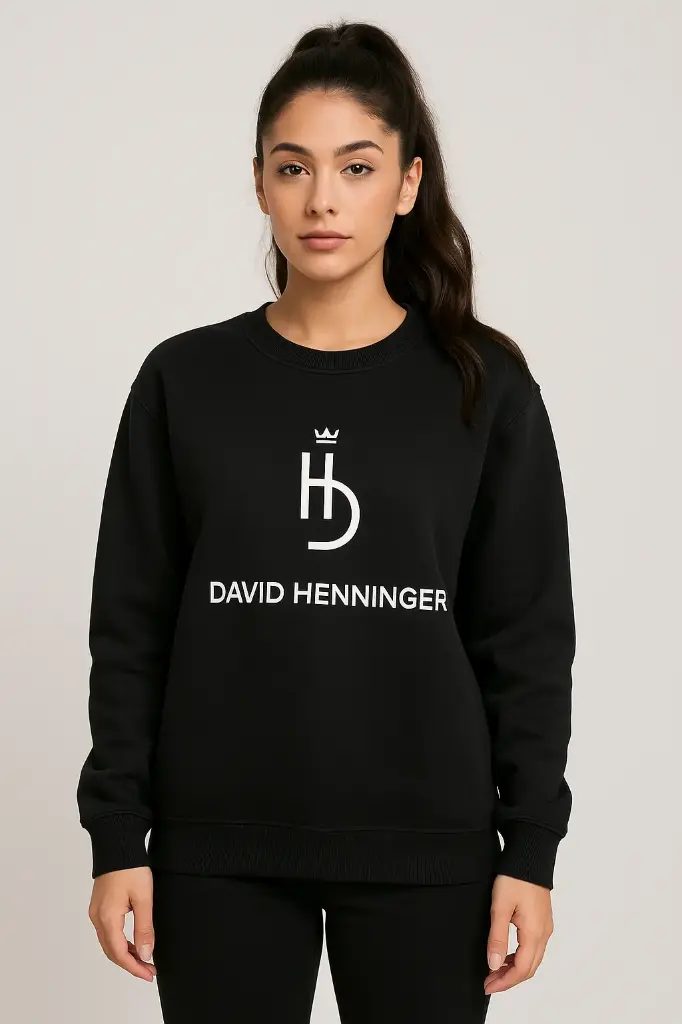 David Henninger Schwarzes Sweatshirt – Final Edition – Größe M