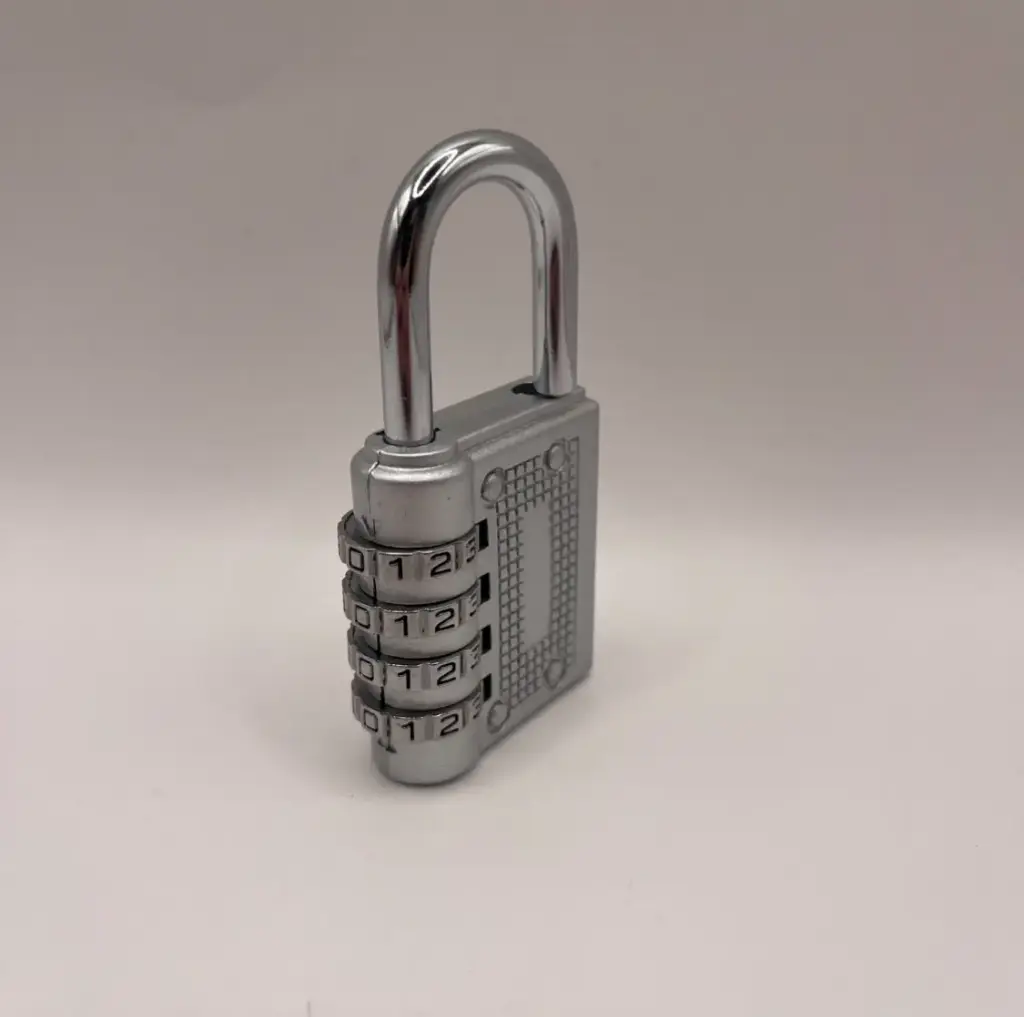 1pc Cadenas Métallique à Combinaison 4 Chiffres
