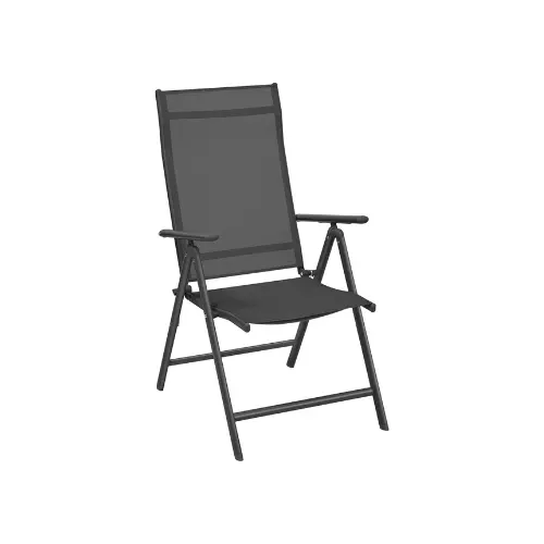 SONGMICS Folding Garden Chair GCB02BK – 8-Position, Aluminum, Only 1 Left!