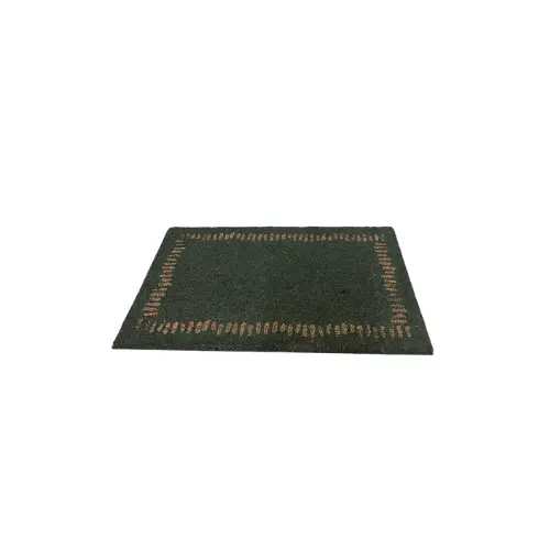 Fußmatte 40x60 cm mit grünem Rand – Maison du Monde Stil, Rustikaler Look