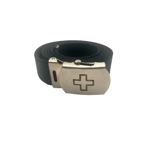 🇨🇭 Official Swiss Army Belt – Metal Buckle with Engraved Cross