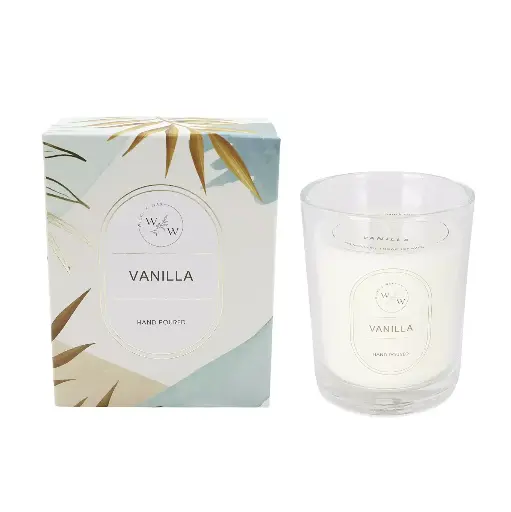 Candle Present - Vanilla Scented Candle in Glass